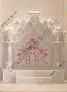 7 Feet White Marble Temple