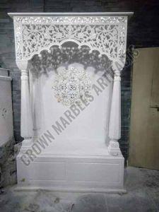 8 Feet Marble Inlay Temple