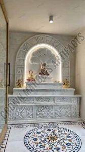Carved White Marble Temple