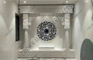 10 Feet White Marble Temple