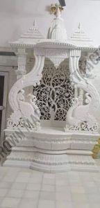 3.5 Feet Home White Marble Temple