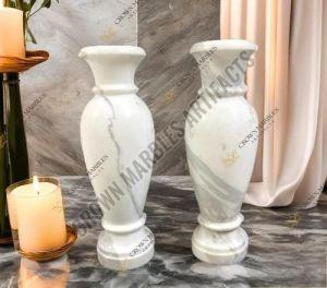 Italian White Marble Flower Pot