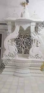 Marble Pooja Temple Peacock
