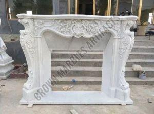 Italian Marble Stone Fireplace