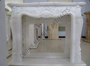 Italian Marble Stone Fireplace
