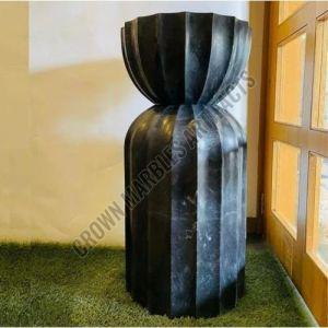 Black Marble Pedestal Wash Basin