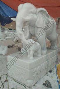 Elephant Marble Statue