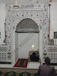 White Marble Masjid Qibla