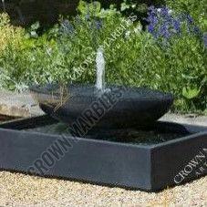 Black Marble Garden Fountain