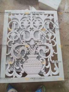 Designer White Marble Jali