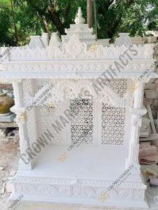6 Feet Marble Carved Temple