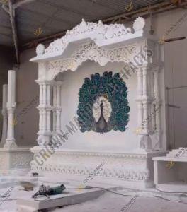 6 Feet Marble Carved Temple