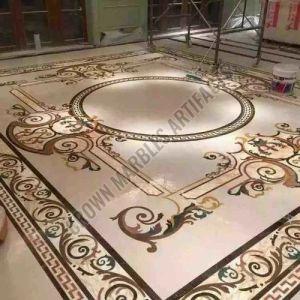 24mm Marble Inlay Flooring Service