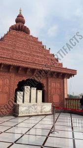 Red Outdoor Sand Stone Temple
