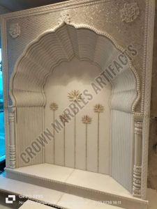 White Carved Marble Temple
