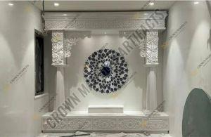 Indoor White Makrana Marble Temple