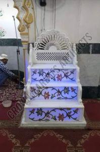 White Marble Mosque Mimber