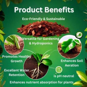 Export Grade Low EC Coco Peat Block (5 Kgs)