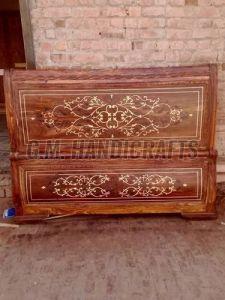 6x6.5 Feet Sheesham Wood King Size Bed