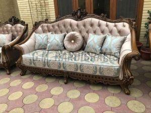 Grand Wooden Maharaja Sofa Set