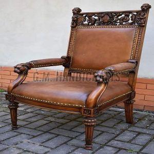 Carved Wooden Royal Chair
