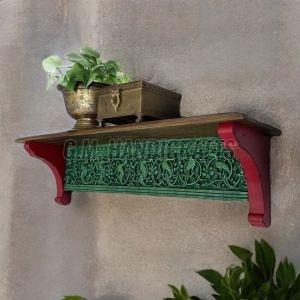 Handcrafted Wooden Wall Shelf