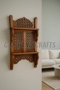 Handmade Decorative Wooden Wall Shelf
