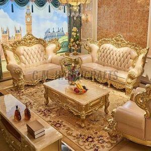 Luxurious Golden Sofa Set