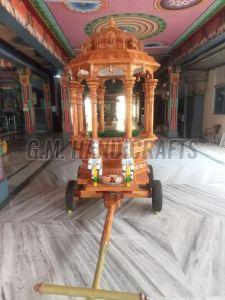 Handmade Wooden Temple Chariot