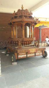 Handmade Wooden Temple Chariot