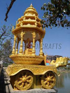 Teak Wood Wooden Temple Chariot