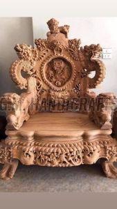 Wooden Guruji Maharaj Chair