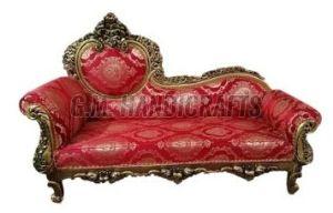 Teak Wood Red Maharaja Diwan