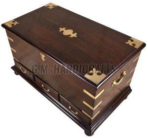 Vintage Wooden Trunk