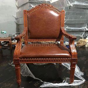 Wooden Armrest Chair