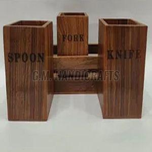 Wooden Cutlery Holder