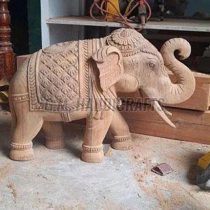 Wooden Elephant Statue
