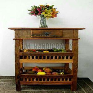 Wooden Kitchen Table Rack