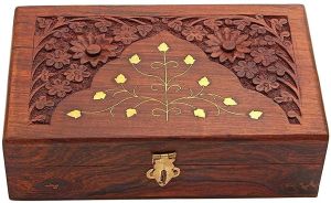 Rectangular Wooden Jewellery Box
