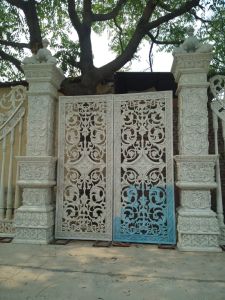 10 Feet White GRC Wedding Gate