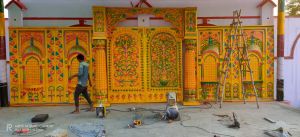 Golden FRP Wedding Gate