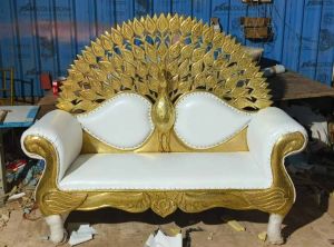 Peacock Fiber Wedding Sofa