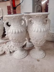 White GRC Flower POT