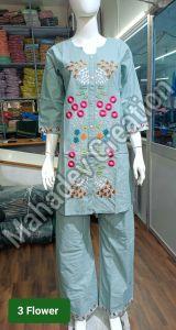 Ladies Ethnic Party Floral Tunic Set