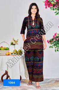 Woman Boho Style Printed Tunic Set