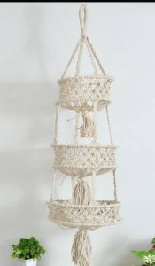 Multilayer Macrame Hanging Planter Pot