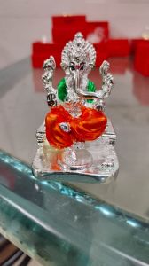 Sliver Ganesha Statue