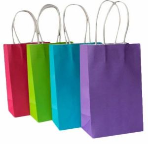 Medium Plain Colored Paper Bag