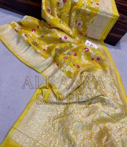 Ladies Party Wear Banarasi Saree
