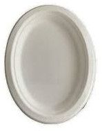 Bagasse Oval Disposable Plate